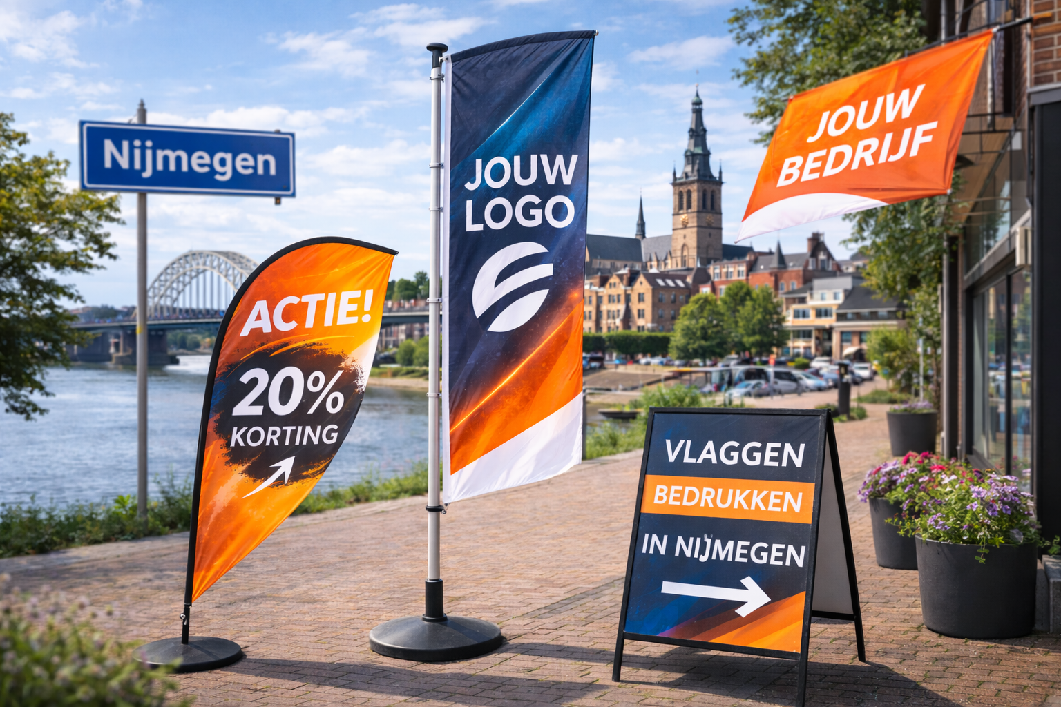 Vlaggen bedrukken in Nijmegen