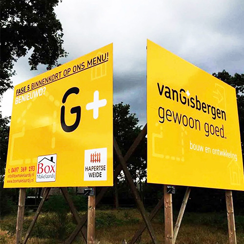 Bouwborden bedrukken