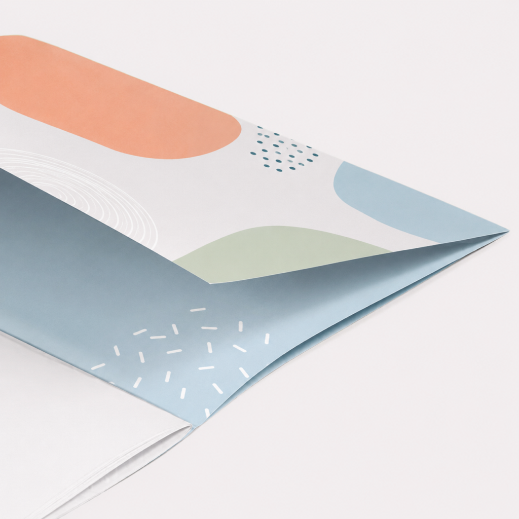 Geniete brochures met flap(pen) drukken