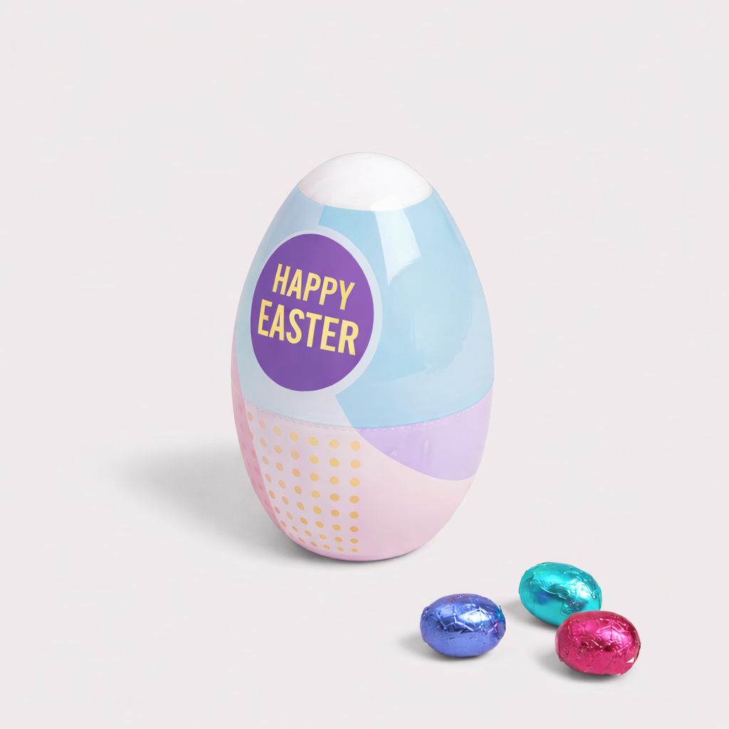 Paaseieren met chocolade eieren bedrukken