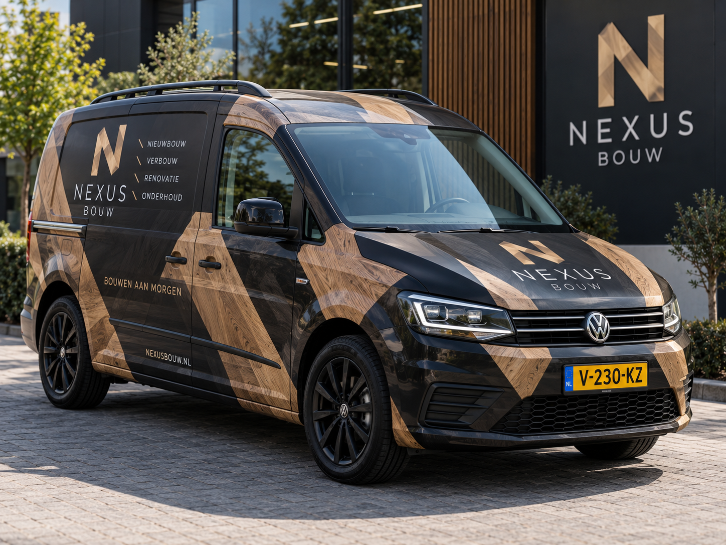 Volkswagen Caddy met volledige full wrap voor maximale merkimpact