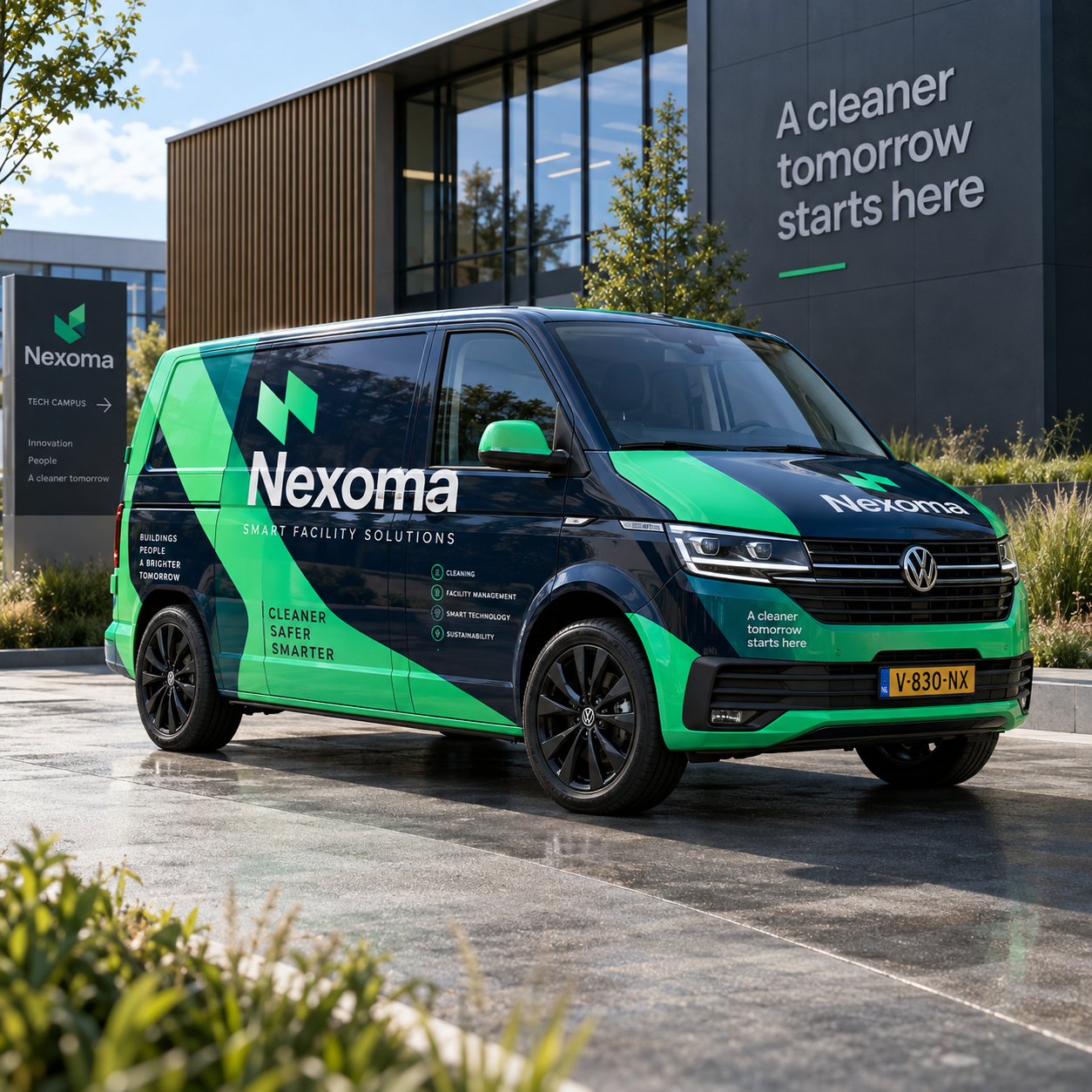 Volledig gewrapte Volkswagen Transporter voor maximale bedrijfszichtbaarheid