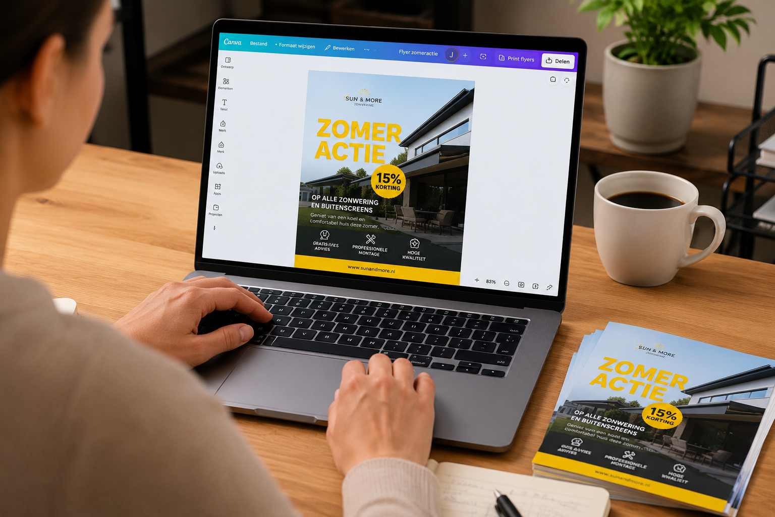 Met Canvas Flyers ontwerpen