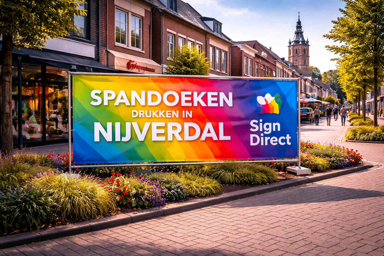 Spandoeken drukken in Nijverdal