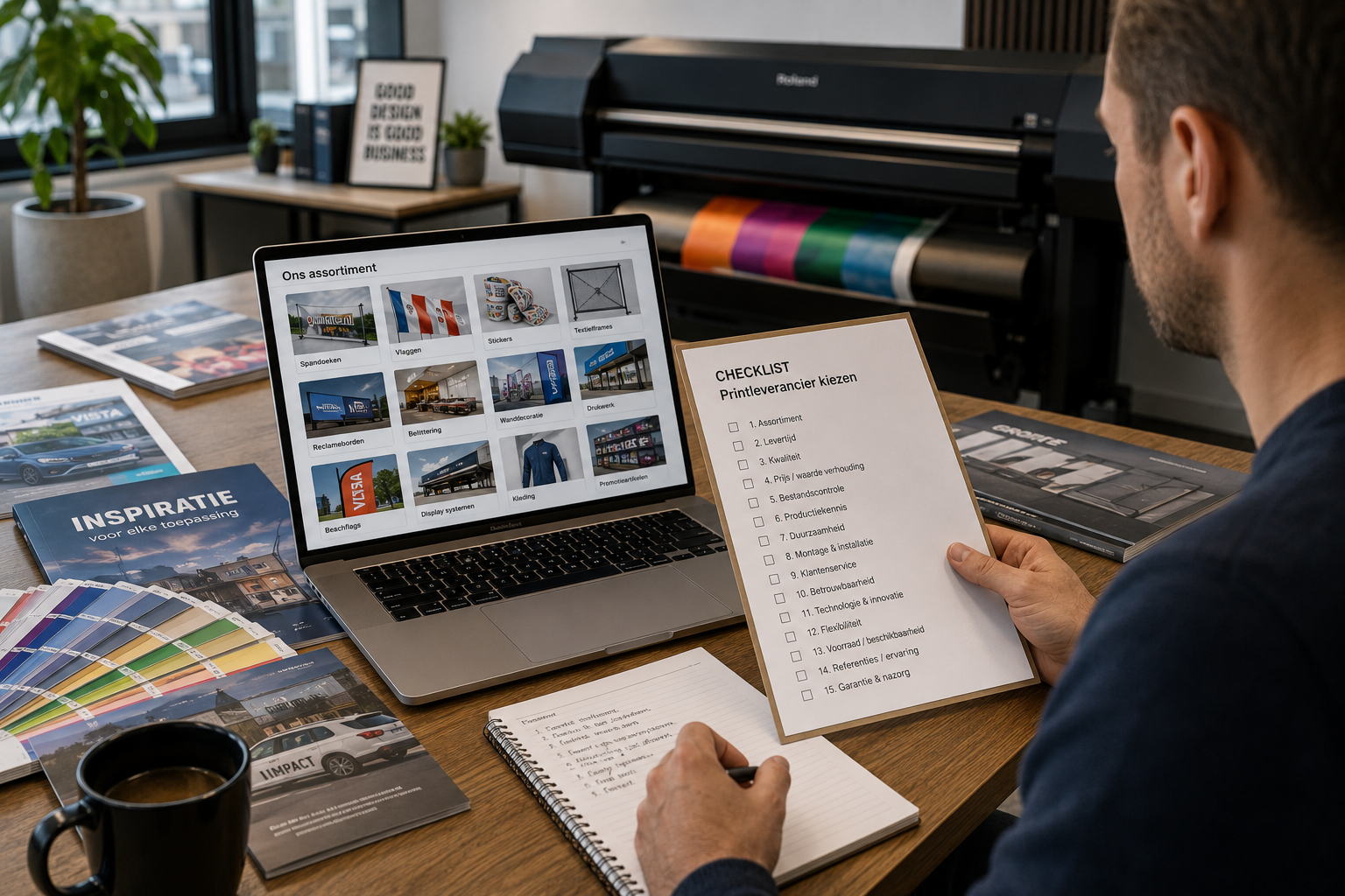Checklist Printleverancier