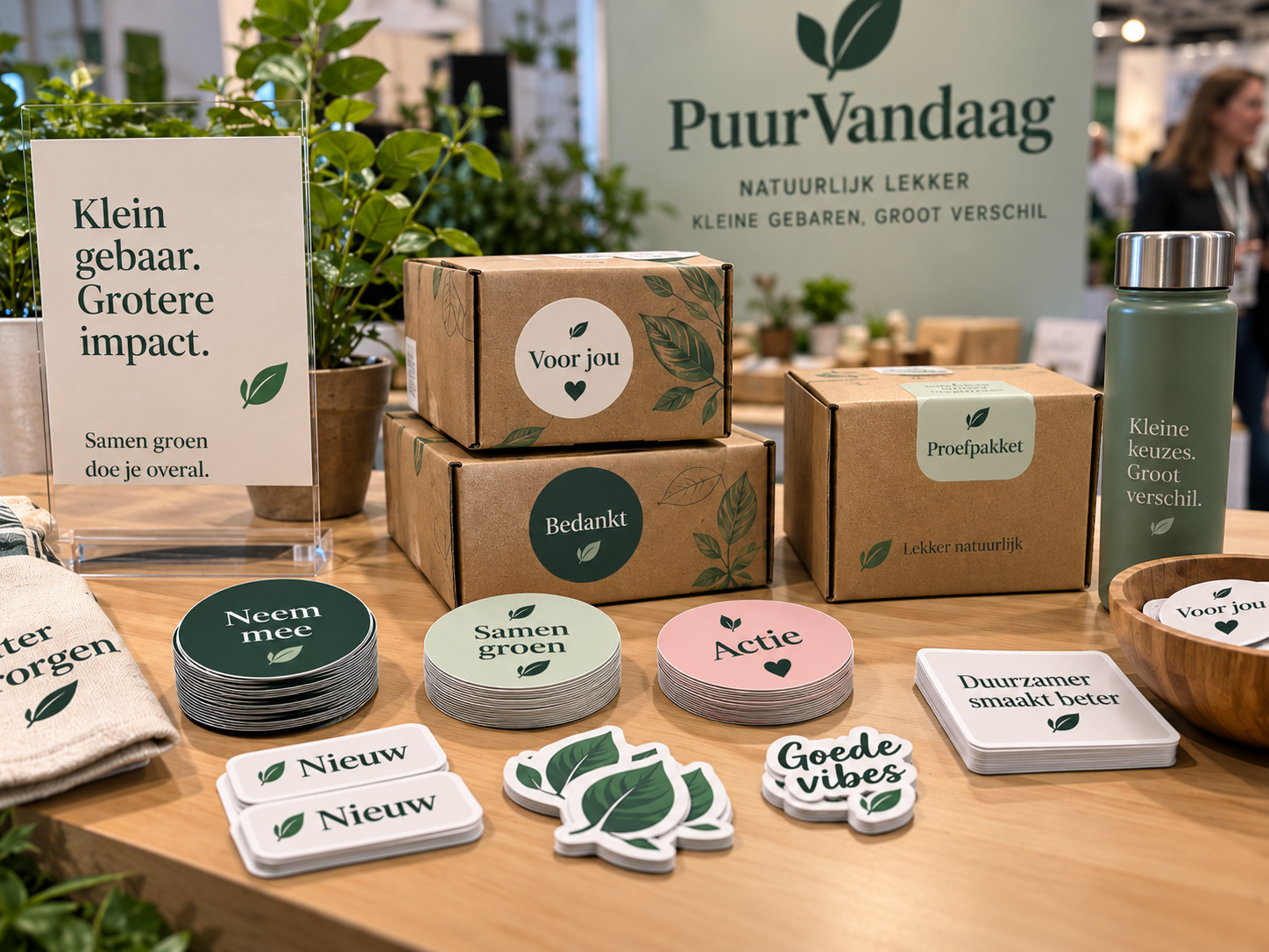 Professionele promotionele kleine stickers toegepast bij giveaways events acties campagnes en pakketten