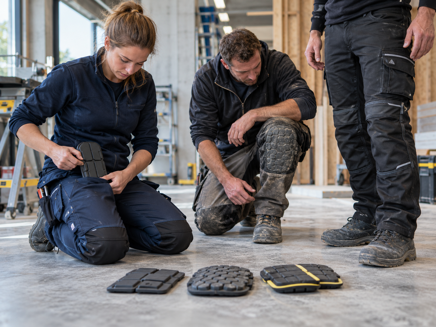 Kniestukken in je werkbroek