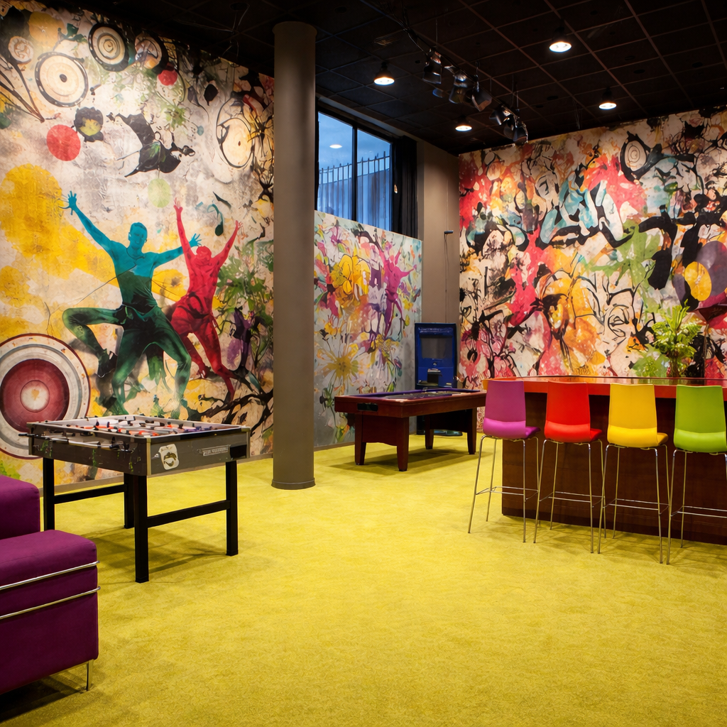 Naadloos fotobehang bedrukken