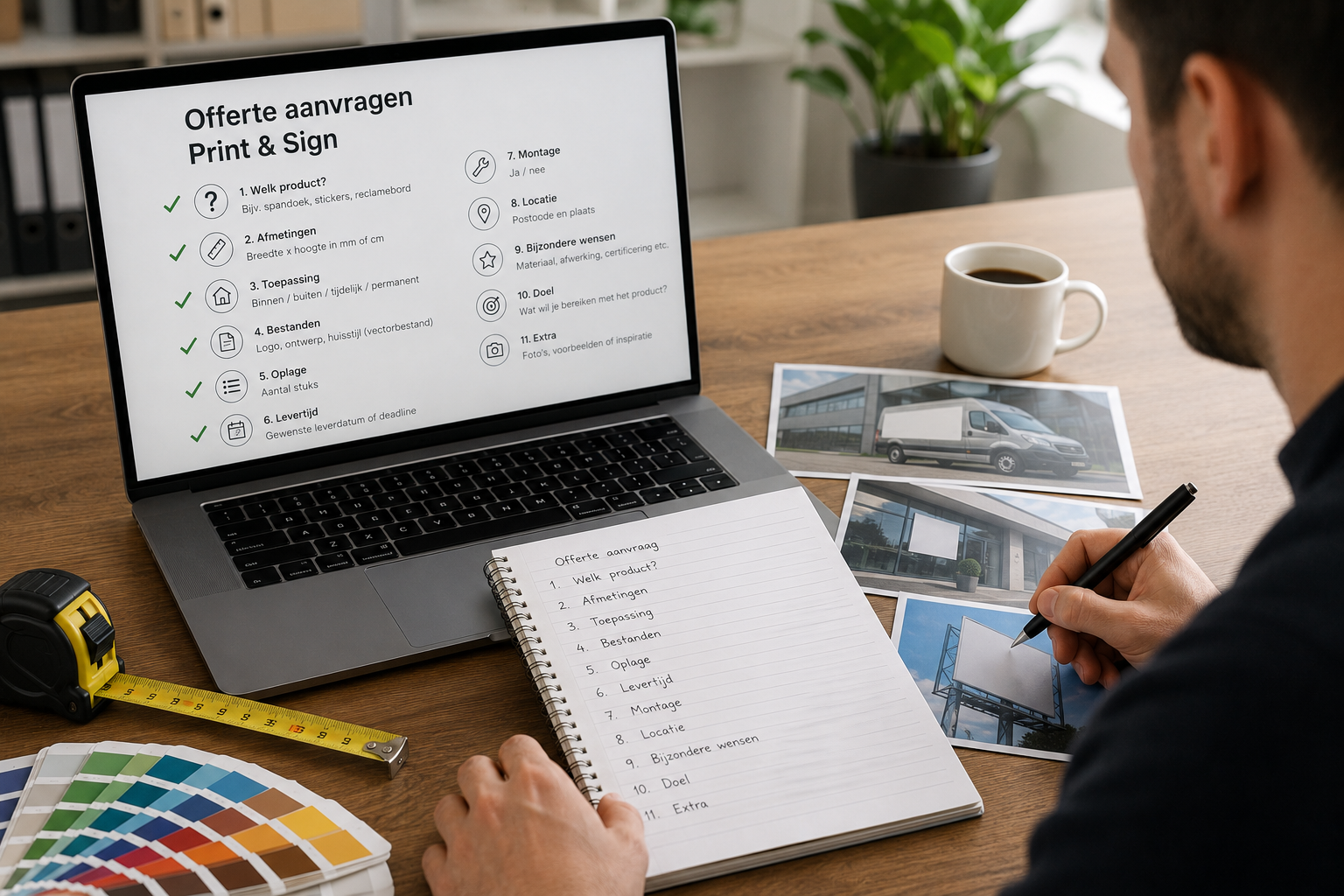 Offerte aanvragen voor Print en Sign