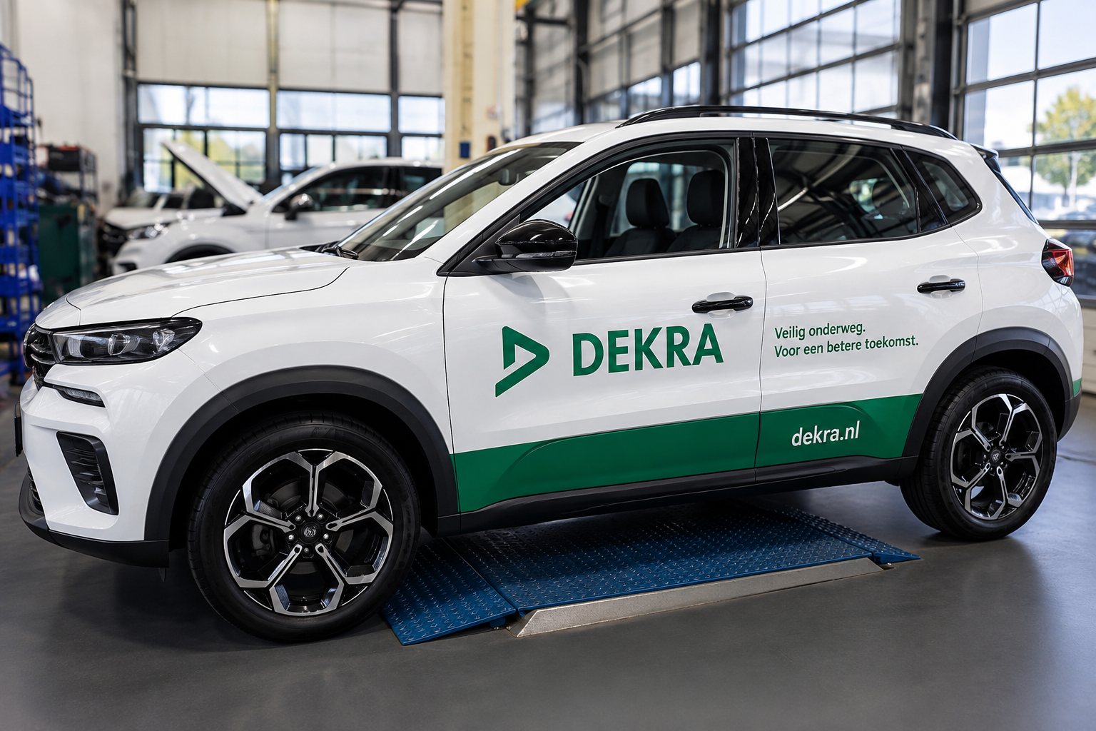 Duidelijk zichtbare zakelijke personenautobelettering