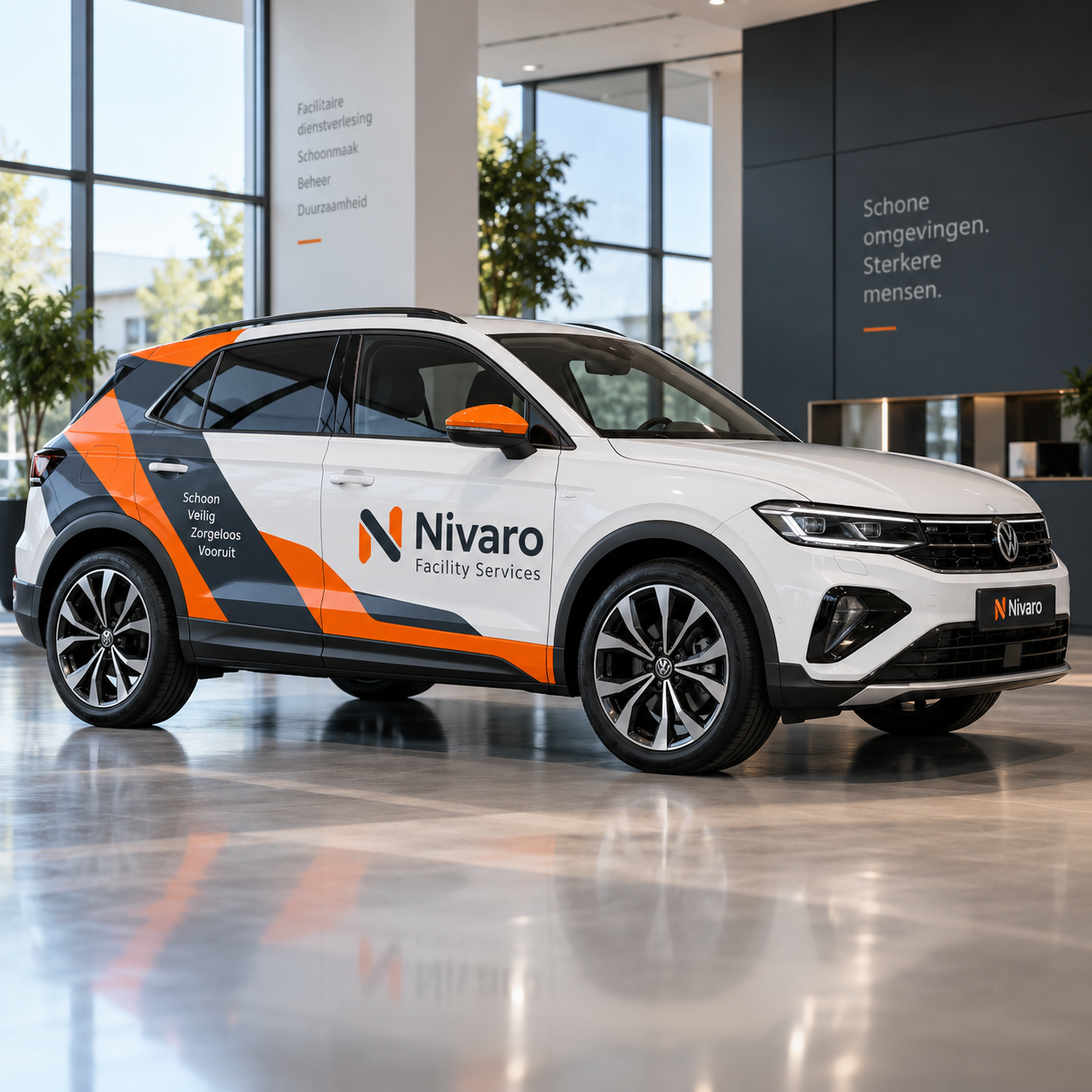 Opvallende personenautobelettering met sterke merkimpact