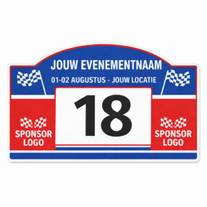 Rallyschild bedrukken
