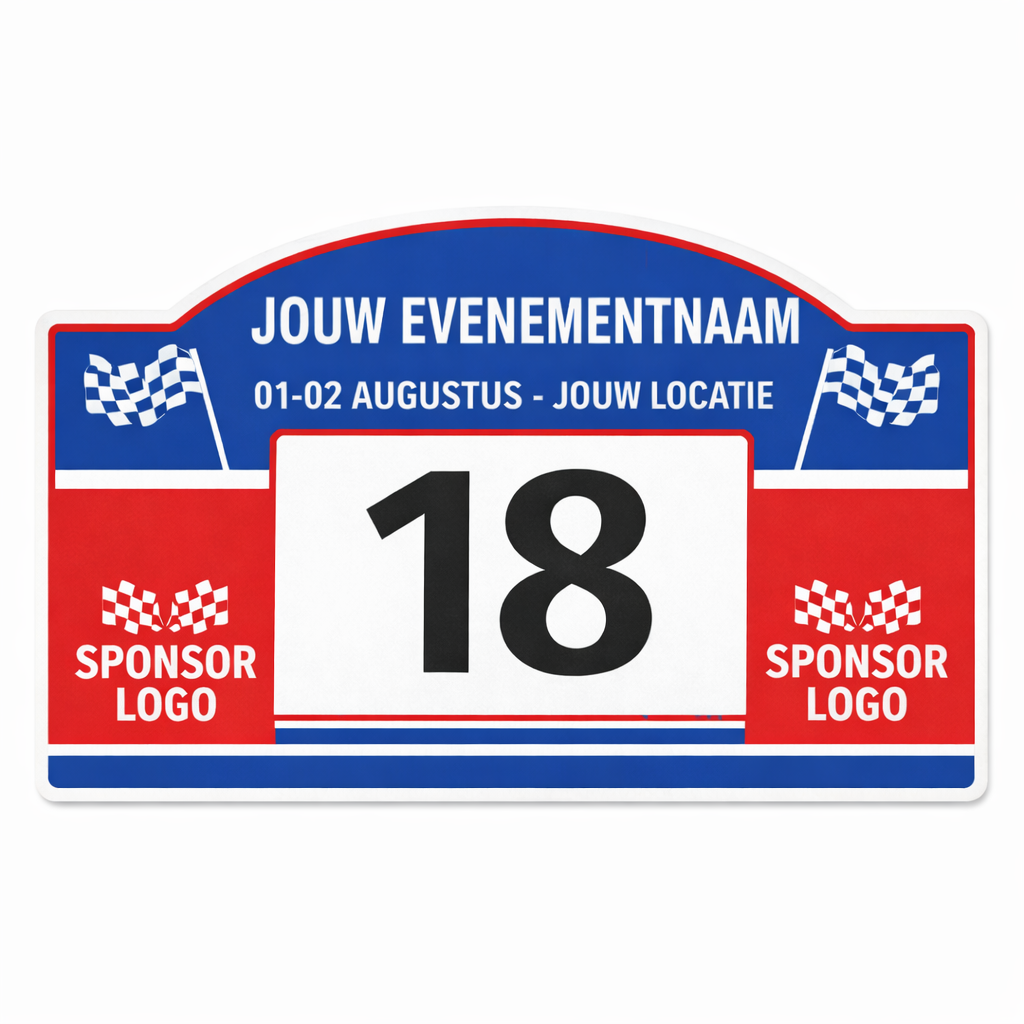Rallyschild bedrukken