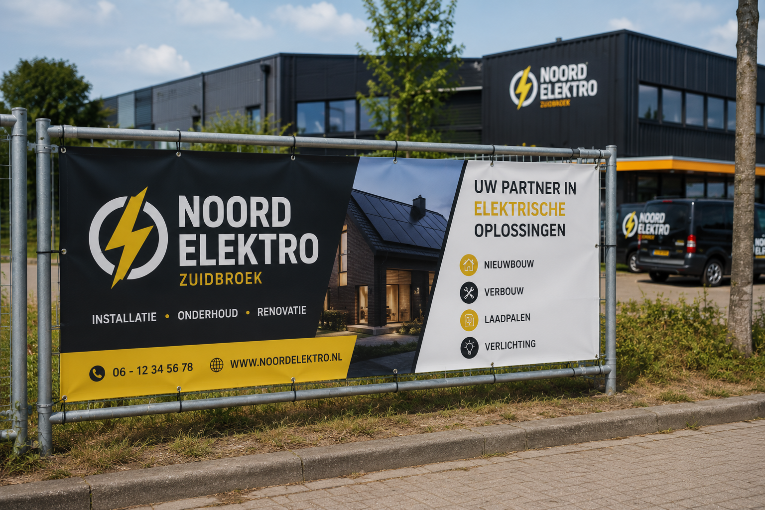 Spandoek drukken in Zuidbroek