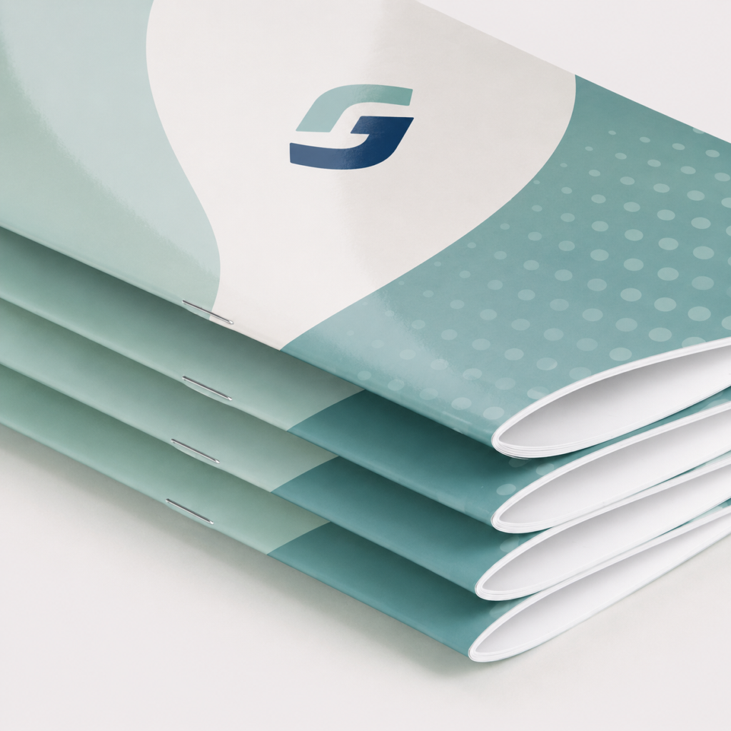 Volledig gelamineerde brochures (geniet) drukken
