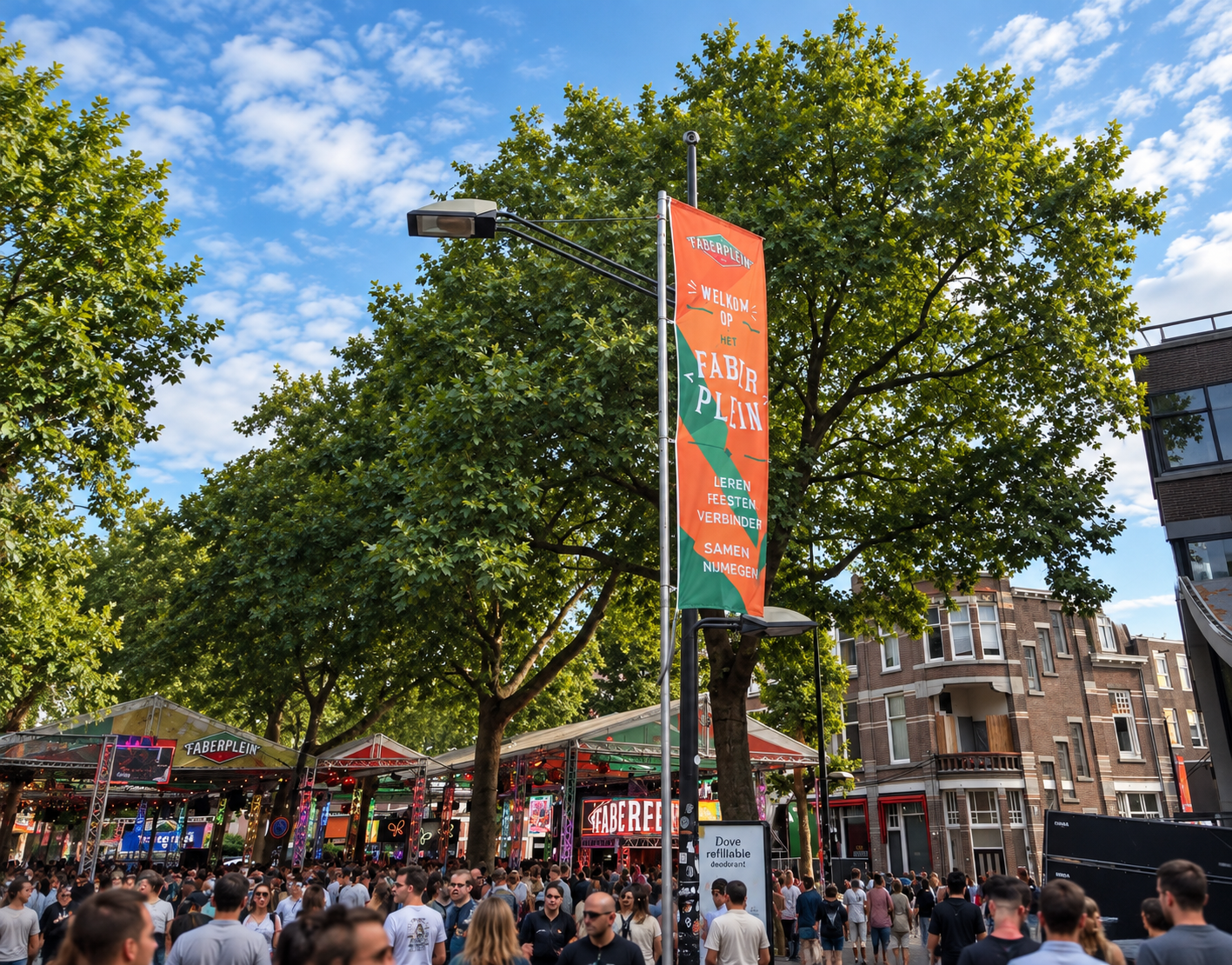 Grotere serie zeefdruk vlaggen bestellen